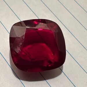 Certified Natural Vibrant Red Cushion Cut 66.00 ct. Ruby